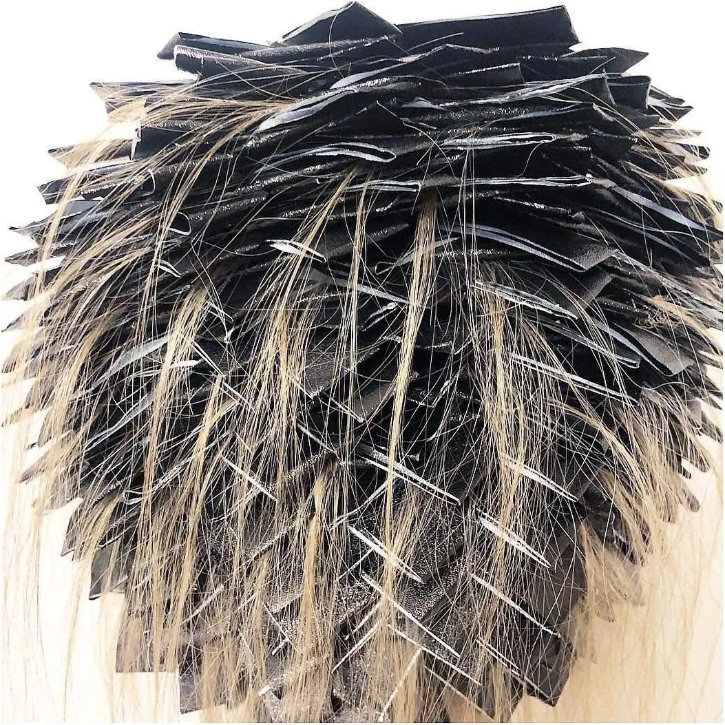 FRAMAR Embossed Roll Black Aluminum Foil - Professional Hair Foils For Highlighting, Hair Color Foils, Highlighting Foils, Foil For Hair Highlighting, Papel Aluminio Para Mechas De Ca, Black Foil 320