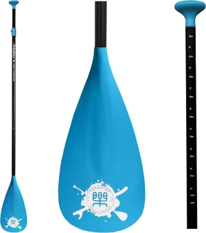 FunWater SUP Paddles - Adjustable Stand Up Paddle 3 Piece Floating Alloy Portable Paddle Board Paddles - Lightweight & Floating oars - Durable and Packable - Efficient Padding