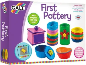 Galt Toys, First Pottery, Kids' Craft Kits, Clay and Paint Ages 6 Years Plus