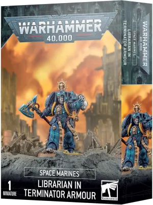 GAMES WORKSHOP Warhammer 40,000: Space Marines Librarian in Terminator Armour, Blue