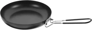 GANAZONO Portable Non Stick Camping Frying Pan Iron Cooking Pot with Folding Handle for Outdoor Cooking for Picnics Hiking and Barbecues Lightweight and Space Saving