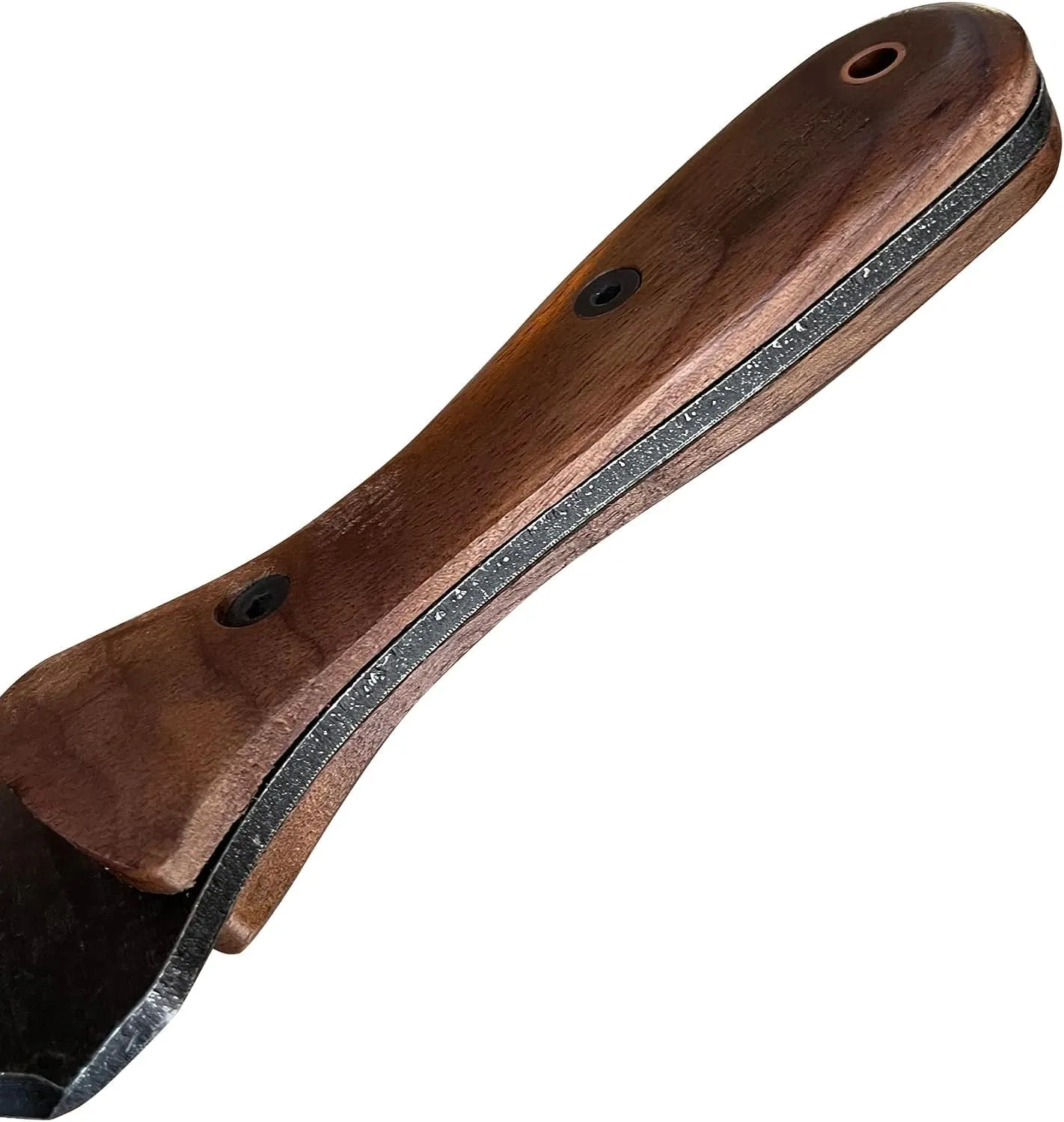 Garden Guru Hori Hori Gardening Knife for Weeding Digging Pruning & Cultivating - Stainless Steel Full Tang Blade | Walnut Wood Handle | Marks for Measuring Planting Depth | Nylon Sheath for Storage