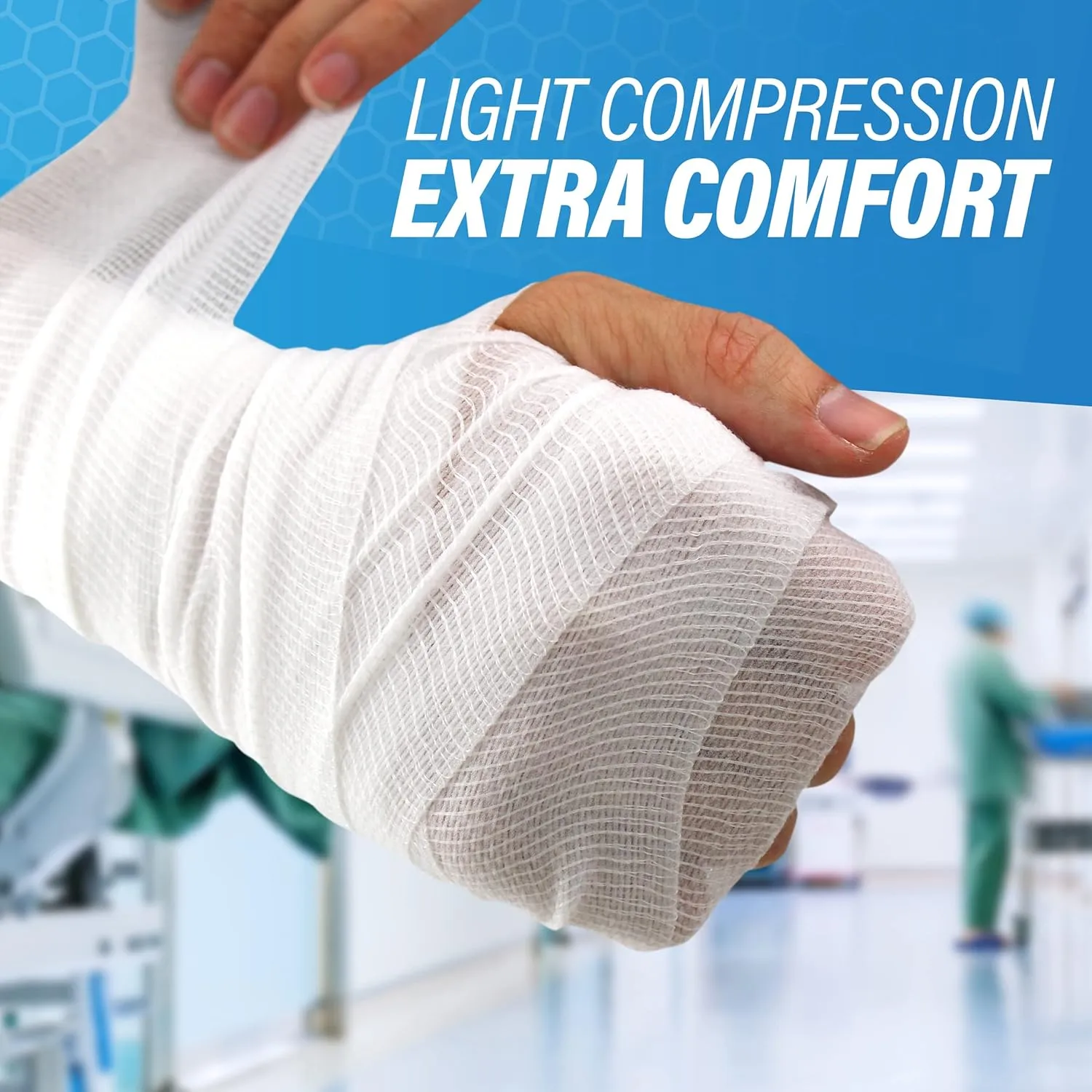 Gauze Bandages – 36 Rolls - Premium First Aid Supplies for Safe Adventuring – Flexible, Stretchable, and Breathable Gauze Rolls – 4” x 4.1 Yards Bandage Wrap for Wound Dressing