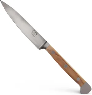 Güde Alpha Olive Series Hand Forged Hand Sharpened Stainless Steel Olive-Wood Handle Office Knife, 4-Inch