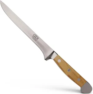 Güde Alpha Olive Series Hand Forged/Sharpened Boning Knife, 6-in - Ice Hardened Steel - Made in Solingen, Germany Since 1910