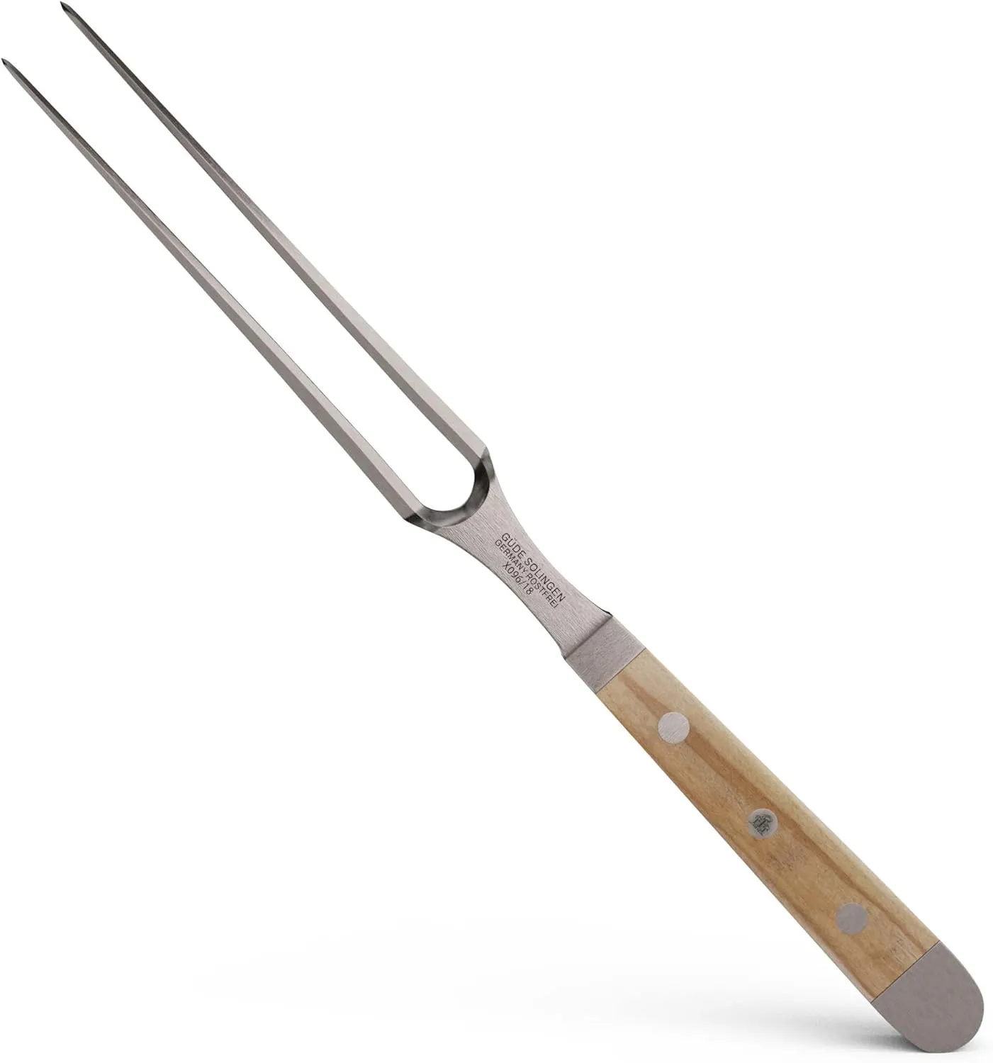 Güde Alpha Olive Series Hand Forged/Sharpened Meat Fork, 7-in - Ice Hardened Steel - Made in Solingen, Germany Since 1910