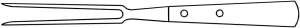 GÜDE Solingen Carving Fork Punched 13 cm Beta POM
