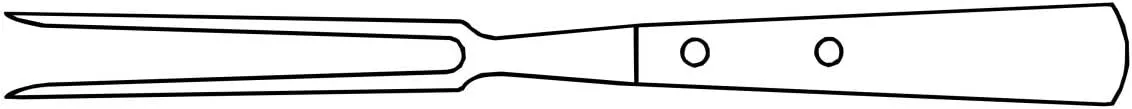 GÜDE Solingen Carving Fork Punched 13 cm Beta POM