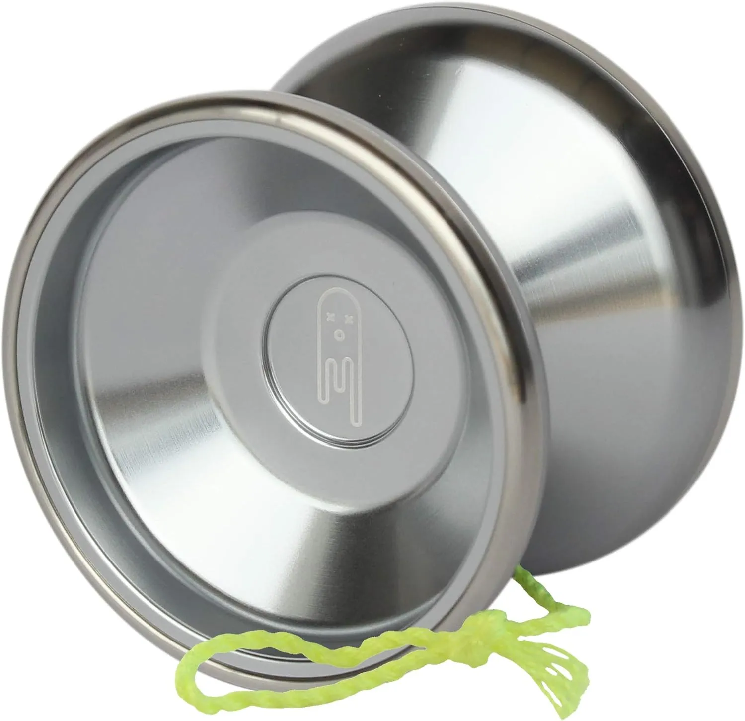 Ghost Bi Metal Aluminum and Steel Professional Trick Yoyo with Ball Bearing Axle and Extra String … (Silver)