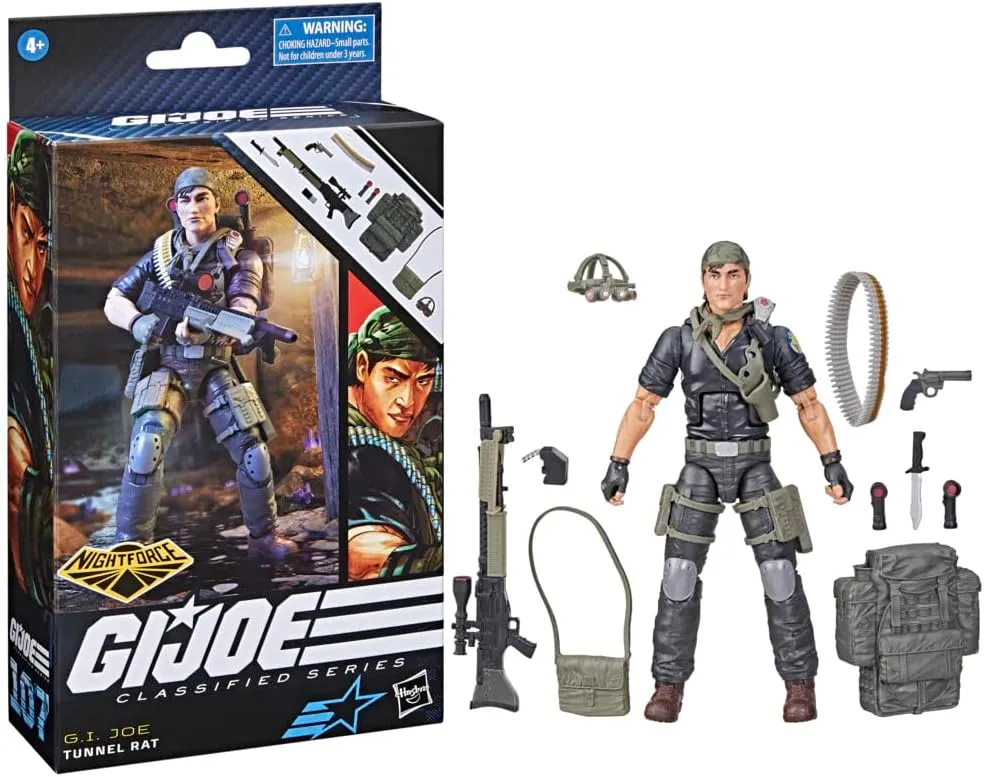 G.I. Joe Classified 6 Inch Action Figure Nightforce Exclusive - Tunnel Rat #107