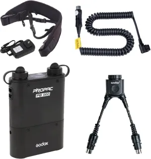 GODOX PB960 Portable Extended Flash Power Battery Pack Kit Dual Output for Canon 600EX, 580EX II, 550EX, 430EZ, for Godox V1Pro C/N/S/F/O/P TT685 TT685II AD360II AD360 AD180, for Yongnuo Flashes