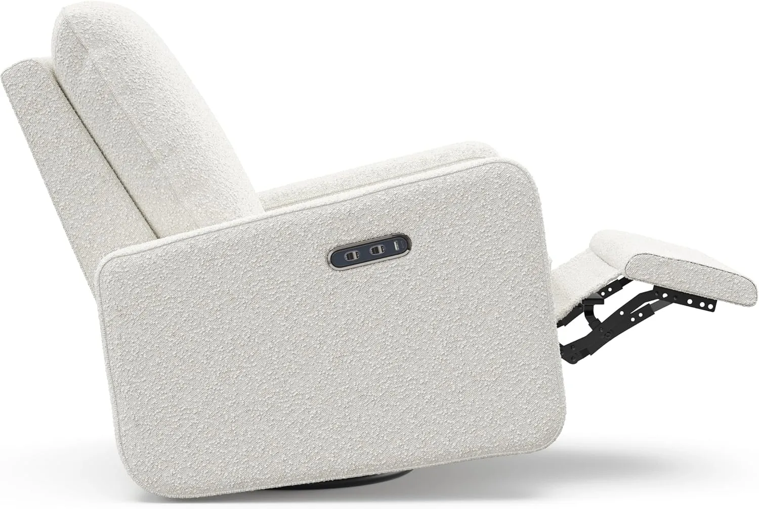 Graco Teddi Power Recliner Swivel Glider (Ivory Boucle) – Electronic Power Recline, USB-A & USB-C Charger, Premium Cushioning & Comfort