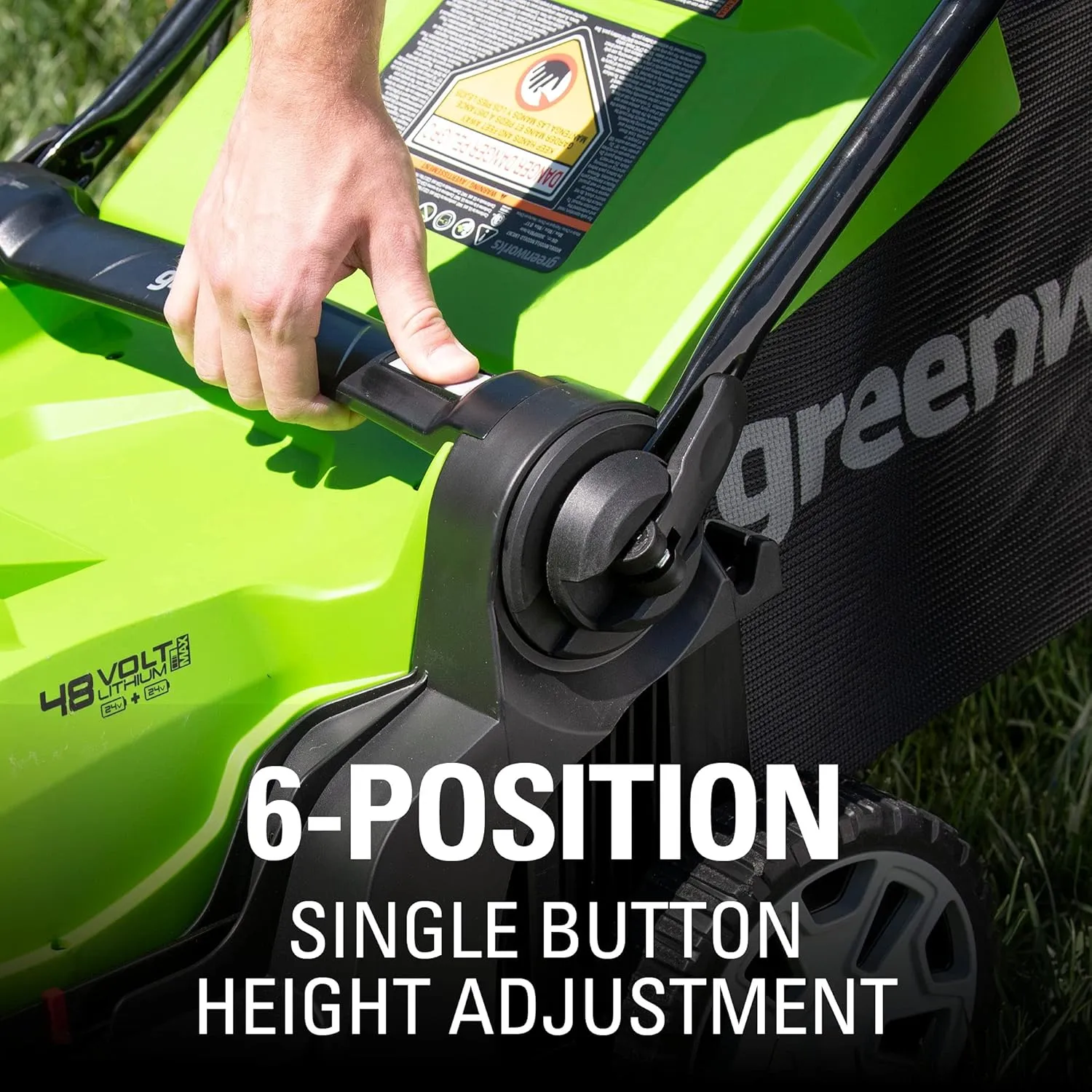 Greenworks 48V (2 x 24V) 17" Cordless (Push) Lawn Mower (125  Compatible Tools), (2) 4.0Ah Batteries and Dual Port Rapid Charger Included