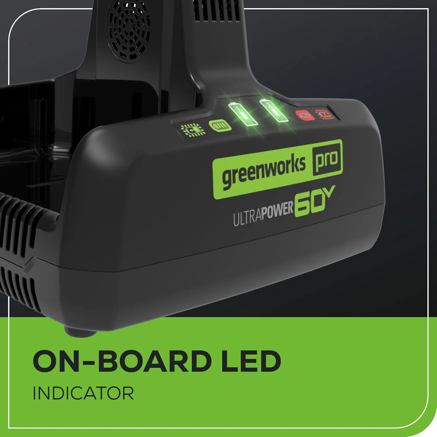 Greenworks Pro 60V 10A Dual Port Rapid Charger