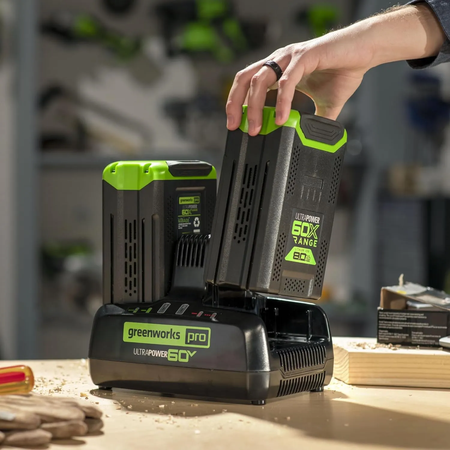 Greenworks Pro 60V 10A Dual Port Rapid Charger