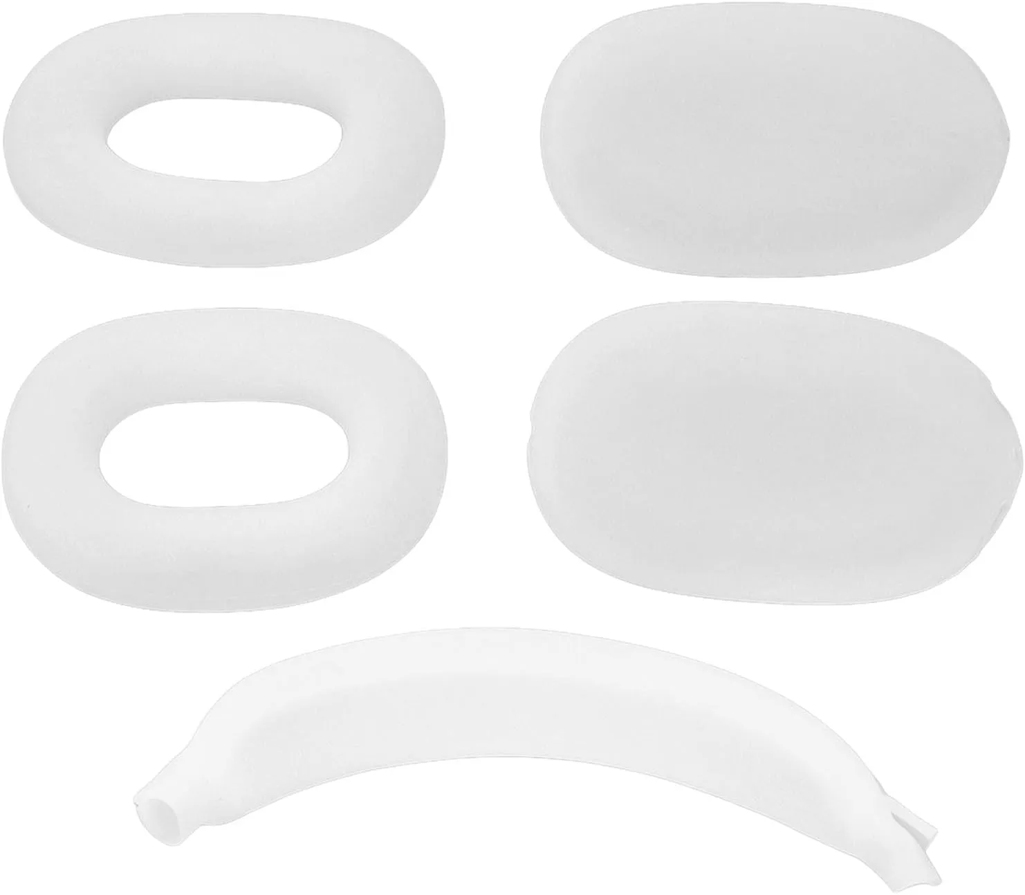 Hard Shell Headphone Case with Silicone Ear Cups Cover Ear Pad Case Cover Headband Cover EVA Headset Travel Bag Support Auto Wake Sleep Function (Clear)