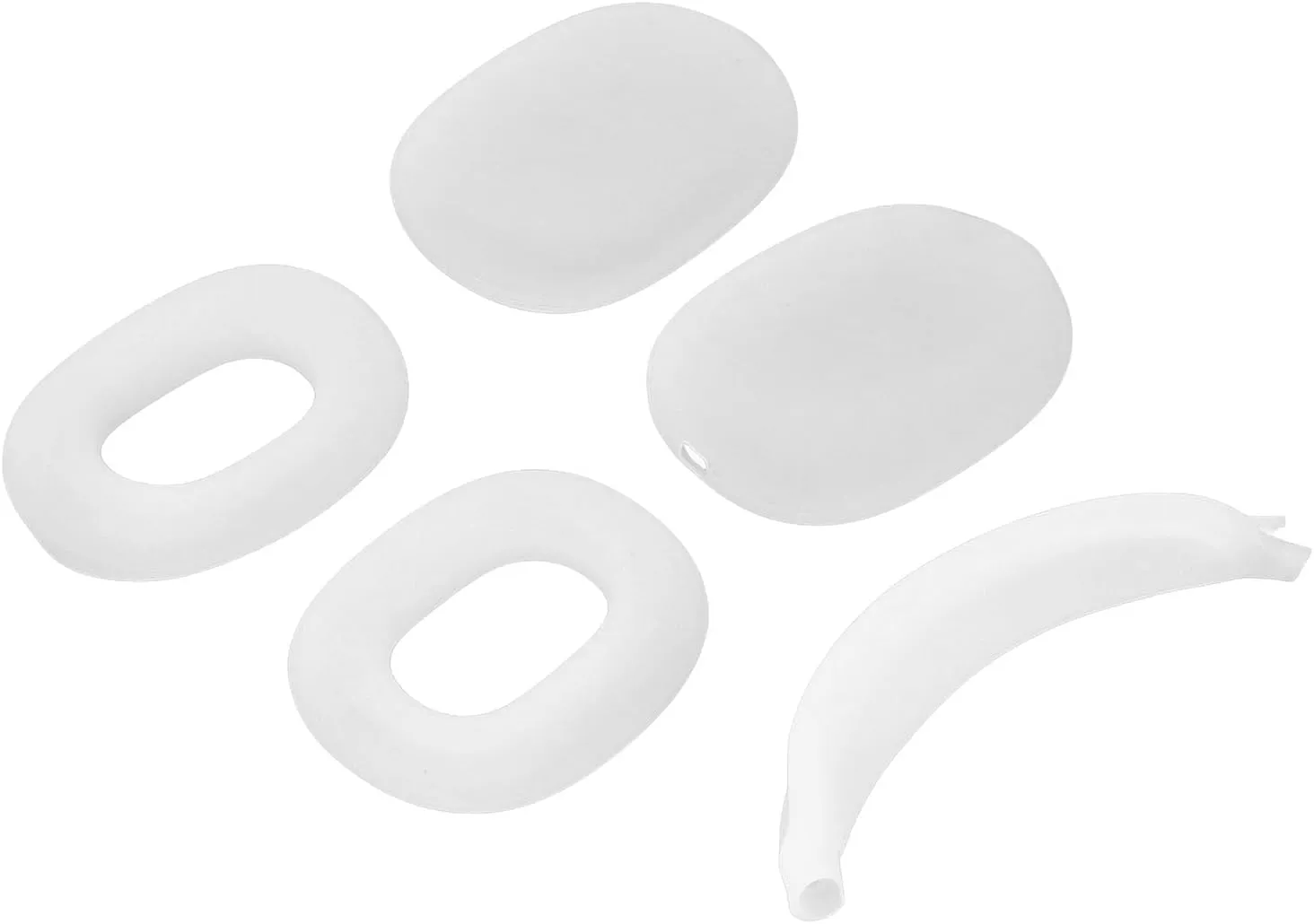 Hard Shell Headphone Case with Silicone Ear Cups Cover Ear Pad Case Cover Headband Cover EVA Headset Travel Bag Support Auto Wake Sleep Function (Clear)