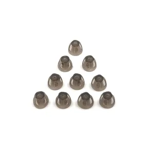 Hearing Aid Domes Smoky Gray Tips Ear Pieces Comfortable for Open Fit BTE Sound Amplifier PSAP Kit Invisible, except for RIC 5mm (S * 10)
