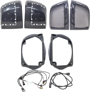 Hertz HD14H Saddle Bag Lid Kit Compatible with 2014  Harley: HD14 Saddlebag Lid Kit and HBH14 Speaker Harness (Speakers not Included)