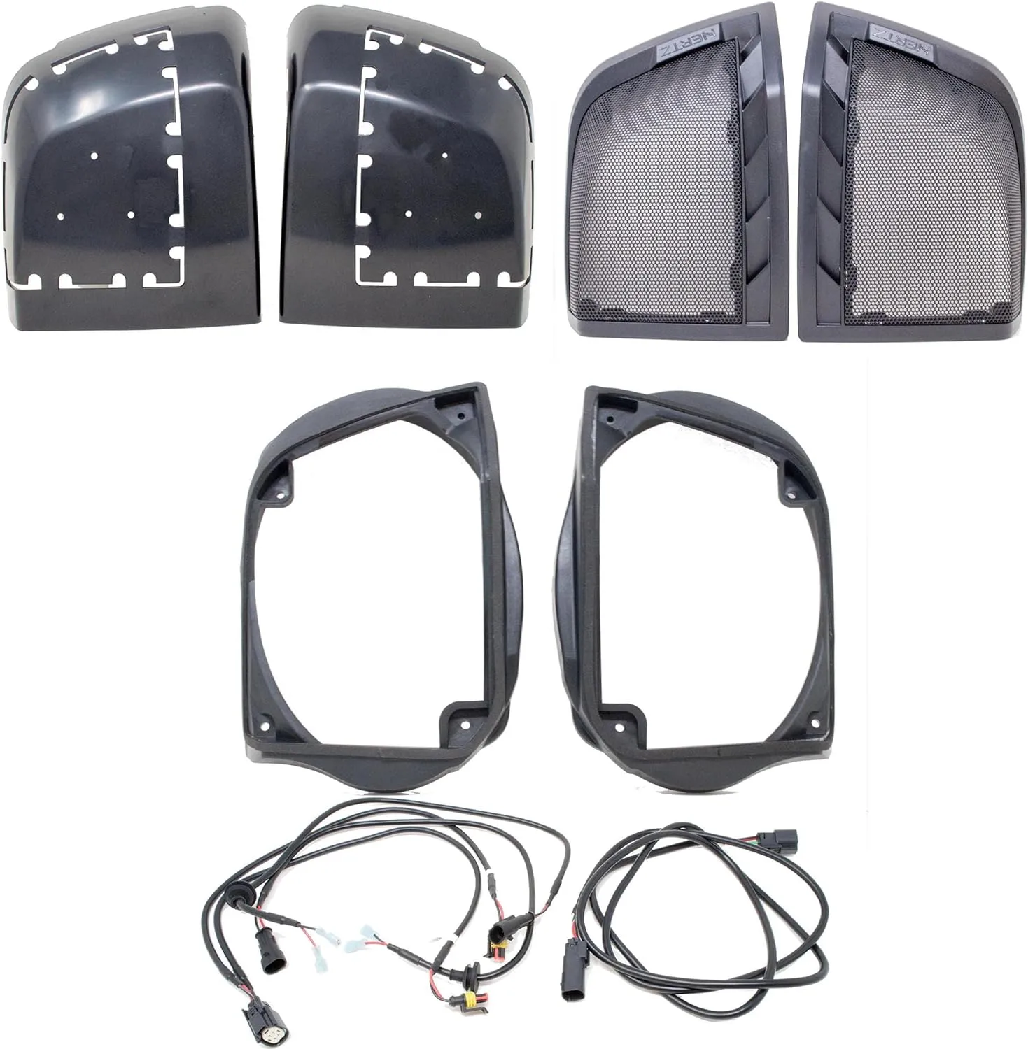 Hertz HD14H Saddle Bag Lid Kit Compatible with 2014  Harley: HD14 Saddlebag Lid Kit and HBH14 Speaker Harness (Speakers not Included)