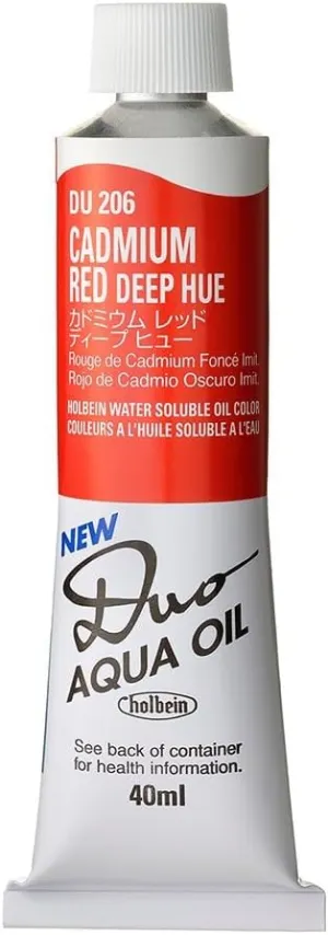 Holbein Duo Aqua Oil Cadmium Red Deep Hue (A) 40ml