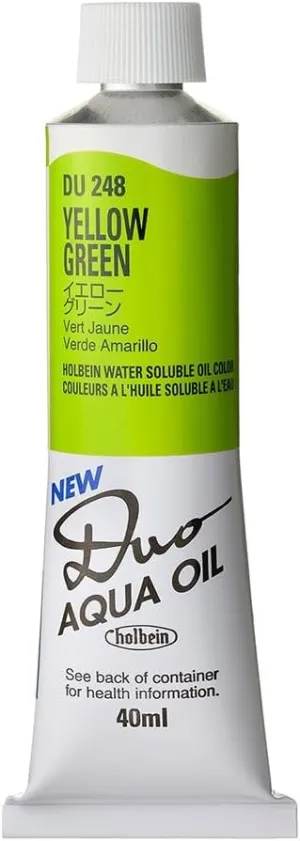 Holbein Duo Aqua Oil Yellow Green (A) 40ml