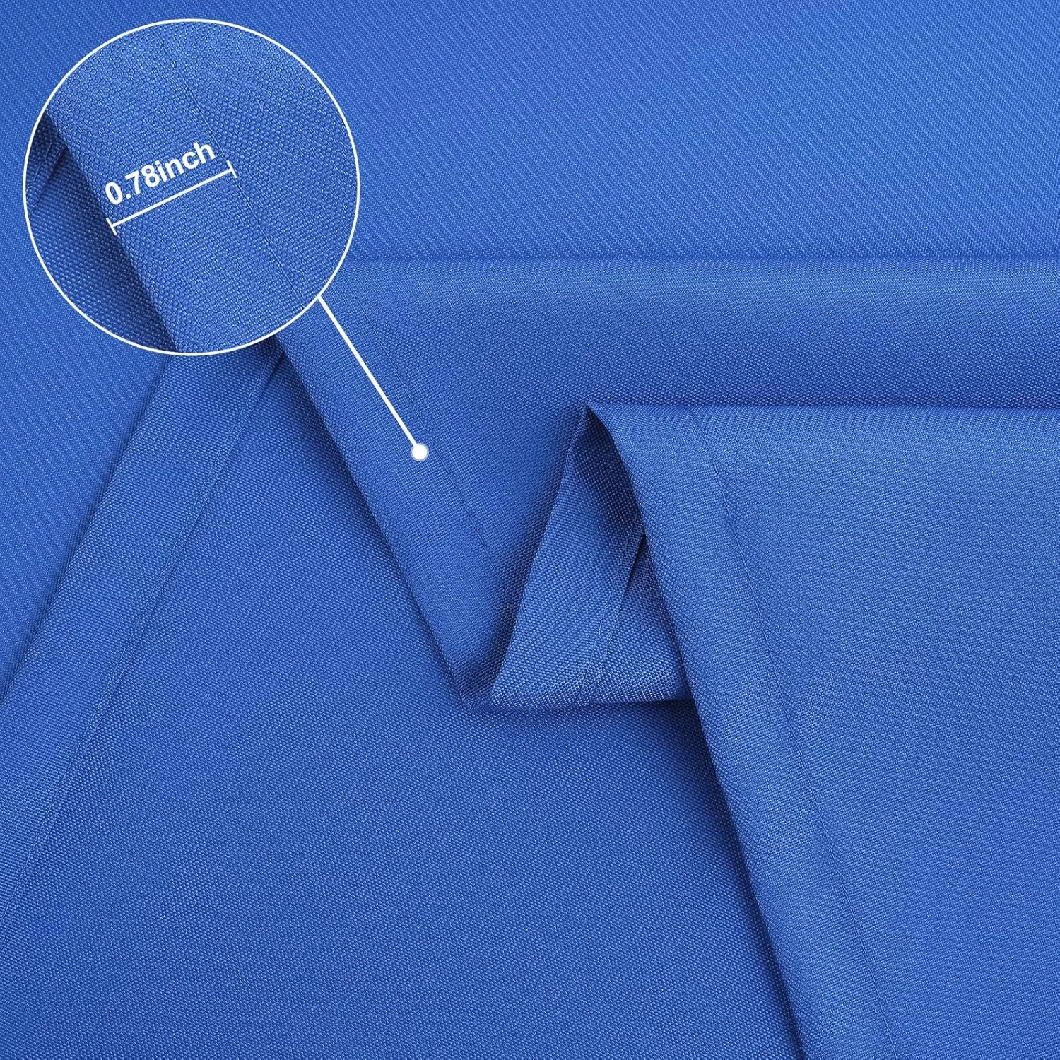 homing 2 Pack Rectangle Table Cloth, Elastic Fitted Fabric Tablecloth Fits for 6 Foot Folding Tables, Washable Table Cover for Picnic, Camping, Indoor & Outdoor (Blue, 30" x 72")