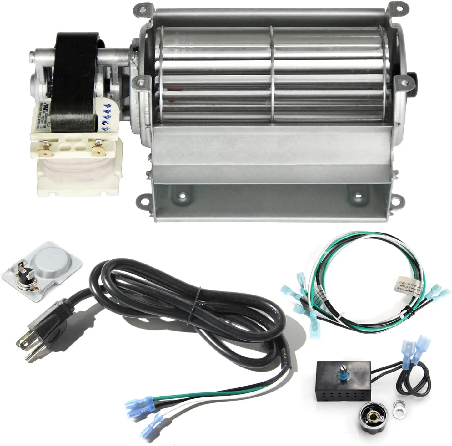 Hongso GFK21, FK21 Replacement Fireplace Blower Fan KIT for Heatilator, Majestic, Vermont Castings, Monessen, Heat n Glo, FMI, CFM, DESA, Rotom HB-RB21