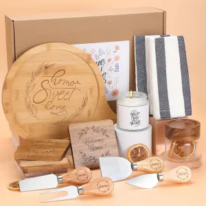 House Warming Gifts New Home,Housewarming Gifts for New House, Closing Gifts for Home Buyers,Housewarming Gift Baskets for Couple,Realtors Closing Gifts for Buyers, Home Sweet Home Coasters for New Home Couple