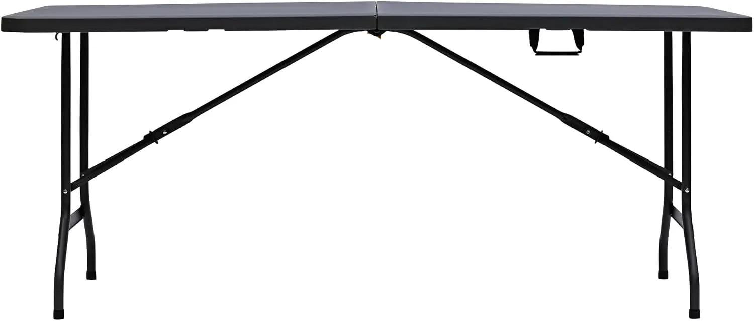 Iceberg 65467 IndestrucTable Too Center-Folding Table, 1200 Series, 30" Width x 72" Length, 29" Tall, Charcoal