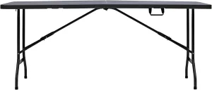 Iceberg 65467 IndestrucTable Too Center-Folding Table, 1200 Series, 30" Width x 72" Length, 29" Tall, Charcoal