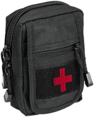 IFAK Individual First Aid Trauma Kit w/Black Color MOLLE Compatible Utility Pouch for Hunters Range Safety Equipment