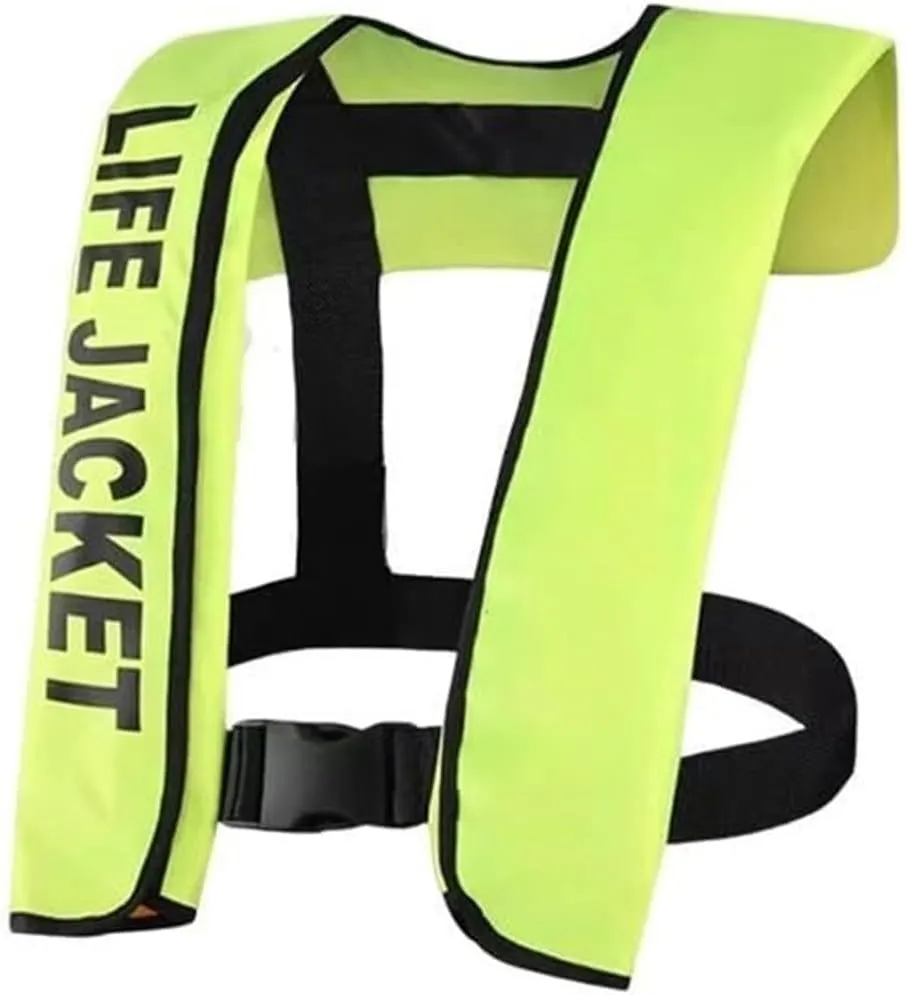 Inflatable Life Jacket, Automatic Self Inflating Life Vest Preserver with Manual Override Automatic, Manual Inflatable