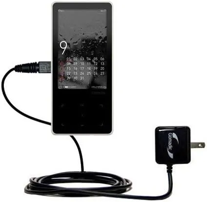 Intelligent Compact AC Home Wall Charger Suitable for The Cowon iAudio 10 / i10 - High Output Power with a Convenient, Foldable Plug Design - Uses TipExchange Technology