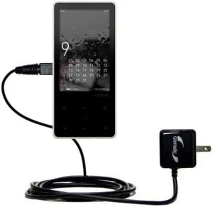 Intelligent Compact AC Home Wall Charger Suitable for The Cowon iAudio 10 / i10 - High Output Power with a Convenient, Foldable Plug Design - Uses TipExchange Technology