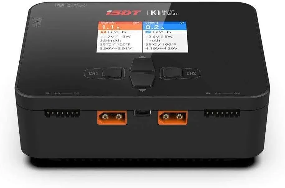 ISDT K1 100W/250W 10A 2-6S AC/DC Dual Channel Smart Charger - 4.8