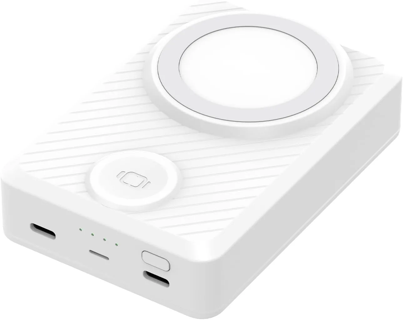 ISDT PB50DW 15000mAh Power Bank for MagSafe Wireless Charger,Magnetic 2 in 1 Charger,Fast Wireless Charging,Compatible with iPhone 15 Pro Max/Plus/14/13 Series,AirPods 3/2/Pro,iWatch