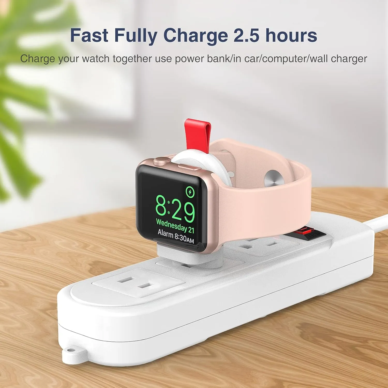 i.VALUX 2Pack Portable Charger for Apple Watch Travel USB Wireless iWatch Charger,Lightweight Cordless Charger Magnetic Smart Quick Charging for Apple Watch Series 10/9/8/7/6/5/4/3/2/1 Ultra SE Nike 