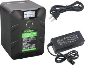Kastar 1-Pack BP-Y150W V Mount Battery and D-Tap Charger Compatible with Sony DSR-500WS DSR-500WSL DSR-500WSP DSR-500WSPLDSR-570WS DSR-570WSL DSR-570WSP DSR-570WSPL/2 DSR-600PL DSR-650WSPL