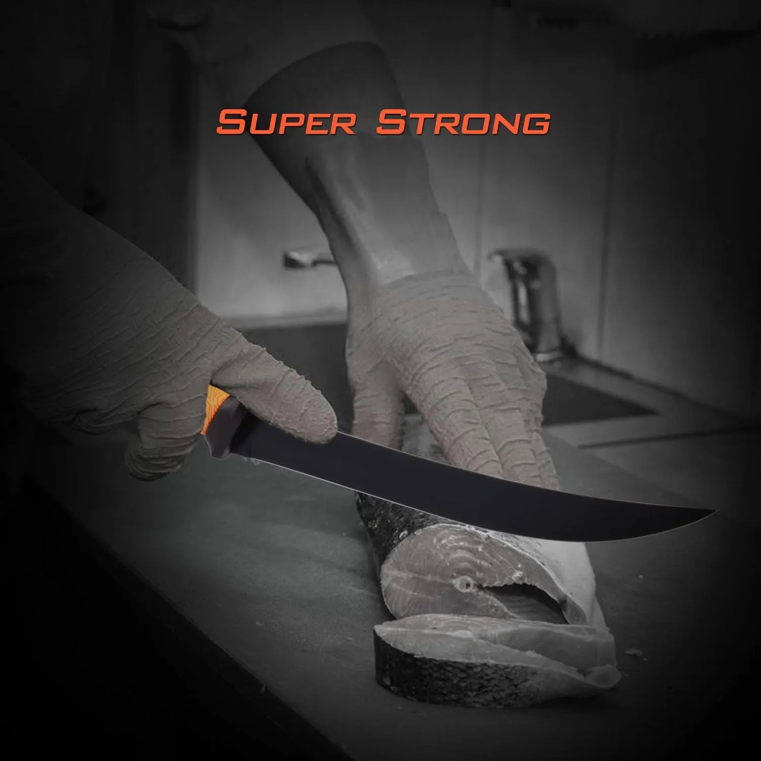 KastKing Speed Demon Pro Fillet Knife - Razor Sharp G4116 German Stainless-Steel Blade, Professional Level Knives for Filleting and Boning, Non-Slip Handles, Includes Protective Sheath