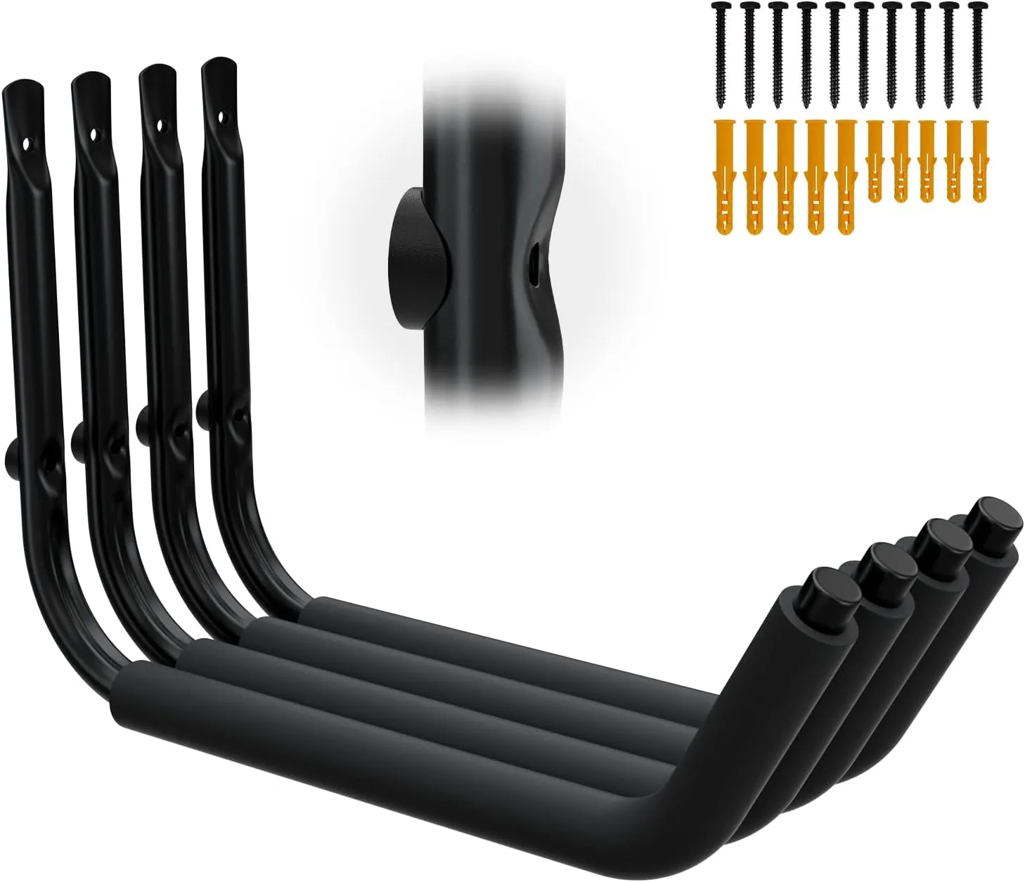 Kayak Storage Racks, Garage Hangers, Wall Hooks for Canoe, Ladder, Bicycle, Folding Chairs, Surfboard, Snowboard, Hose and Tools, Indoor, Outdoor