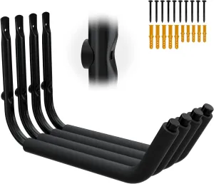 Kayak Storage Racks, Garage Hangers, Wall Hooks for Canoe, Ladder, Bicycle, Folding Chairs, Surfboard, Snowboard, Hose and Tools, Indoor, Outdoor