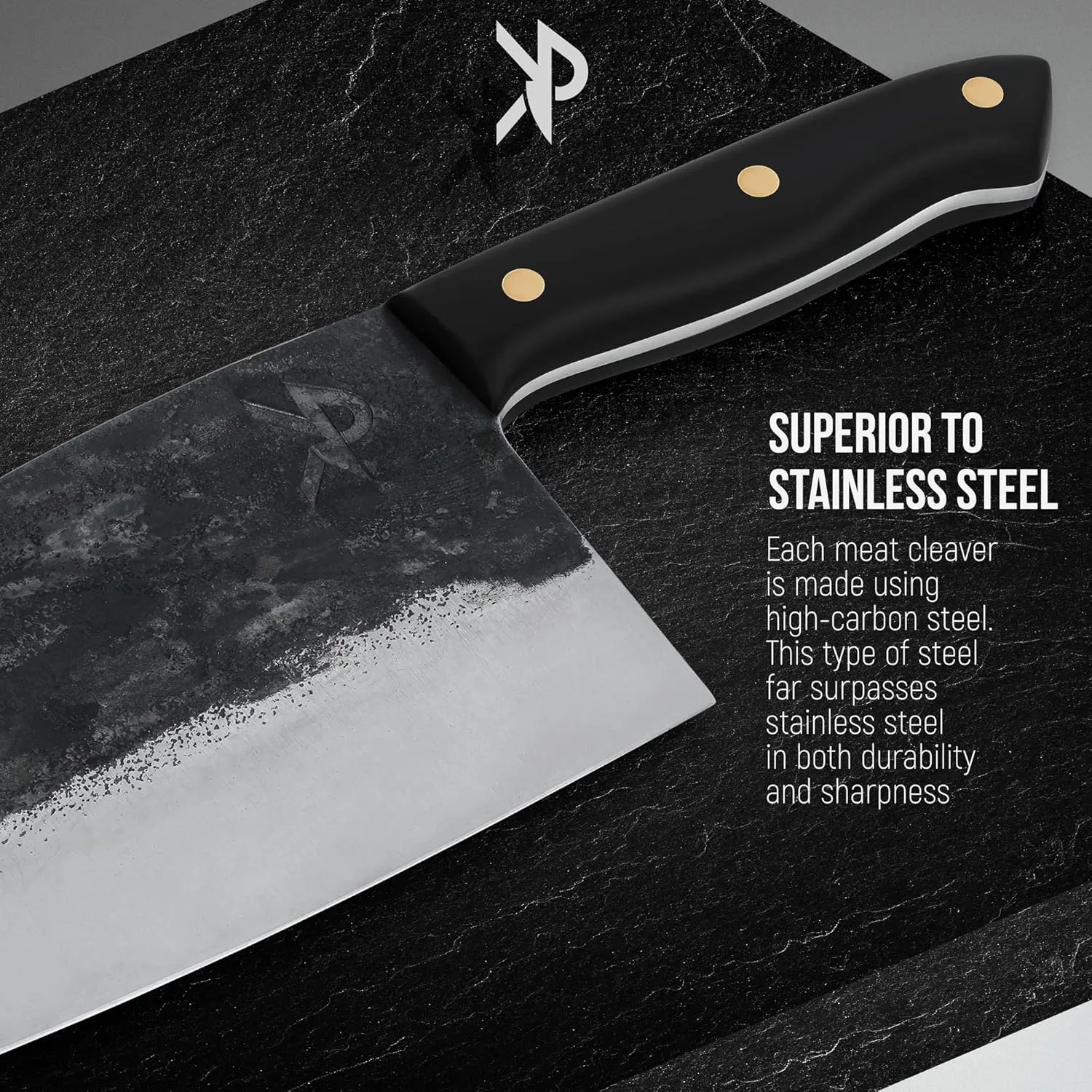 Kitchen perfection Handmade Meat Cleaver Knife For Meat Cutting - Professional 7" Serbian Chef Knife – Made of High Carbon Steel – Hand Sharpen Butcher Knife w/Canvas Sheath, Unique Gifts For Men