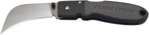 Klein Tools 44005 Pocket Knife, Stainless Steel Lockback Knife with 2-5/8-Inch Hawkbill Blade, Nylon Handle