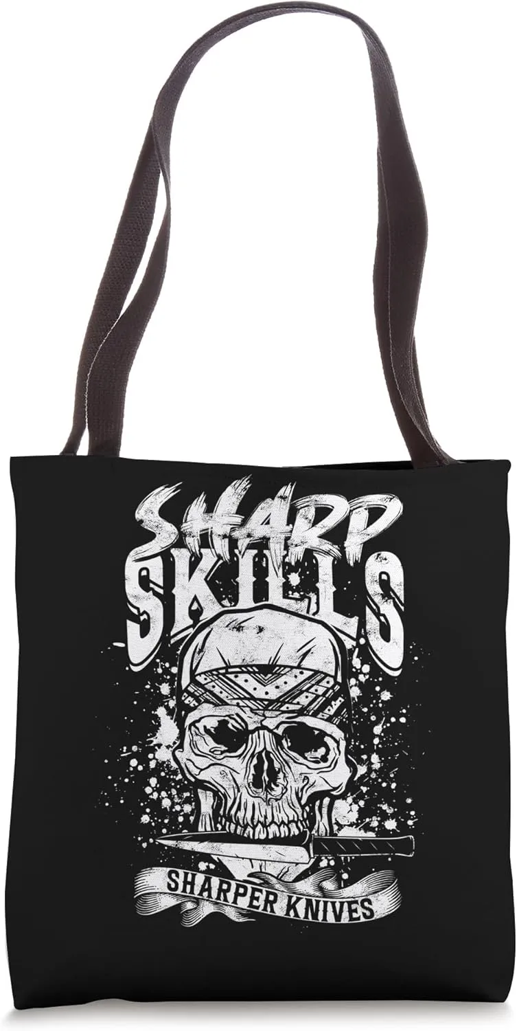 Knife Throwing Sharp Skills Sharper Knives Tote Bag
