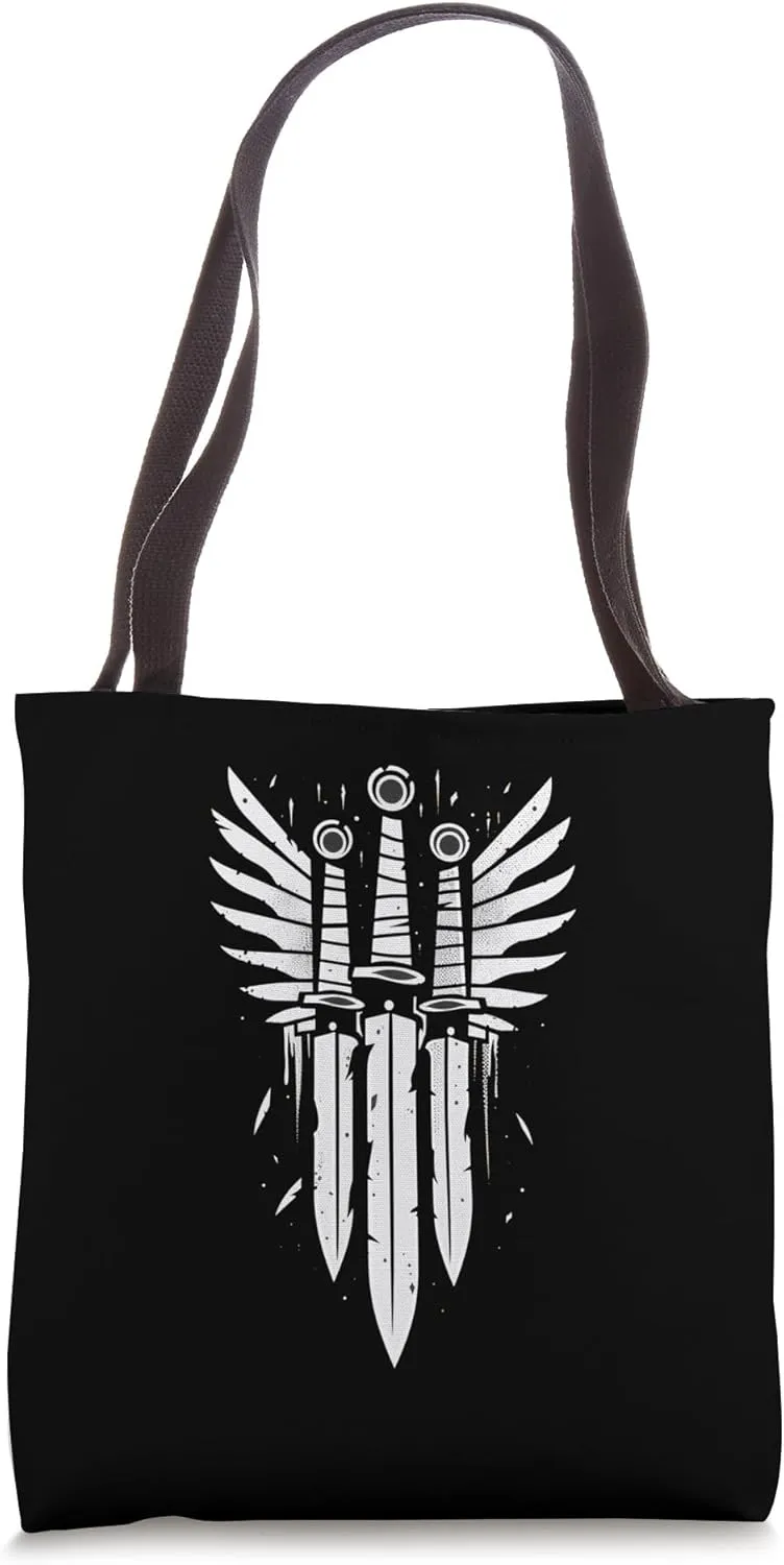 Knife Throwing Sports Competitors Lovers Tote Bag