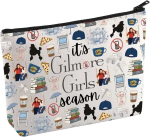 KUIYAI TV Show Merchandise Cosmetic Bag Luke’s Coffee Gift Rory Lorelai Lovers Gift It’s Season Makeup Bag Gift (GilmoSeasonMup)