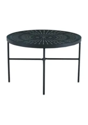 LaStratta 42" Round Stamped Top Dining Table With Hole by Tropitone