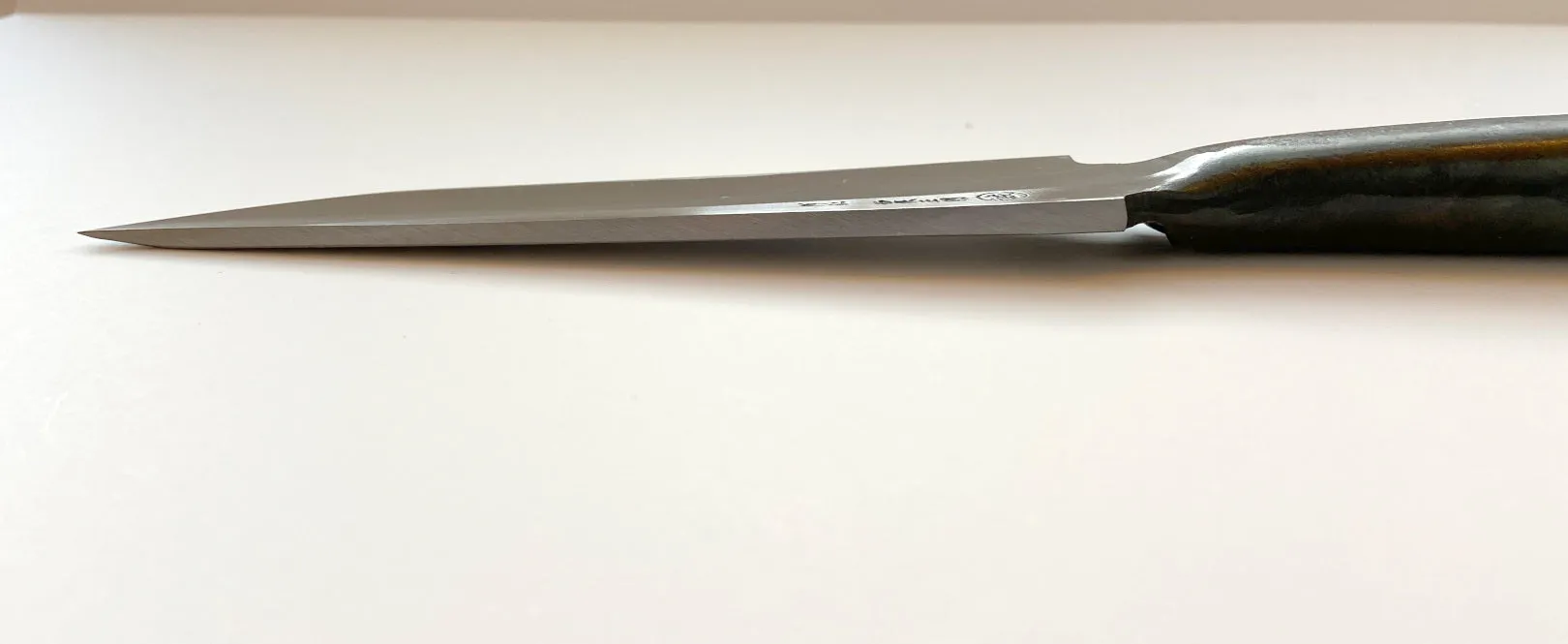 Left Hand MATAGI NAGASA Knife 180mm Blade Steel Handle (Fukuro Nagasa)