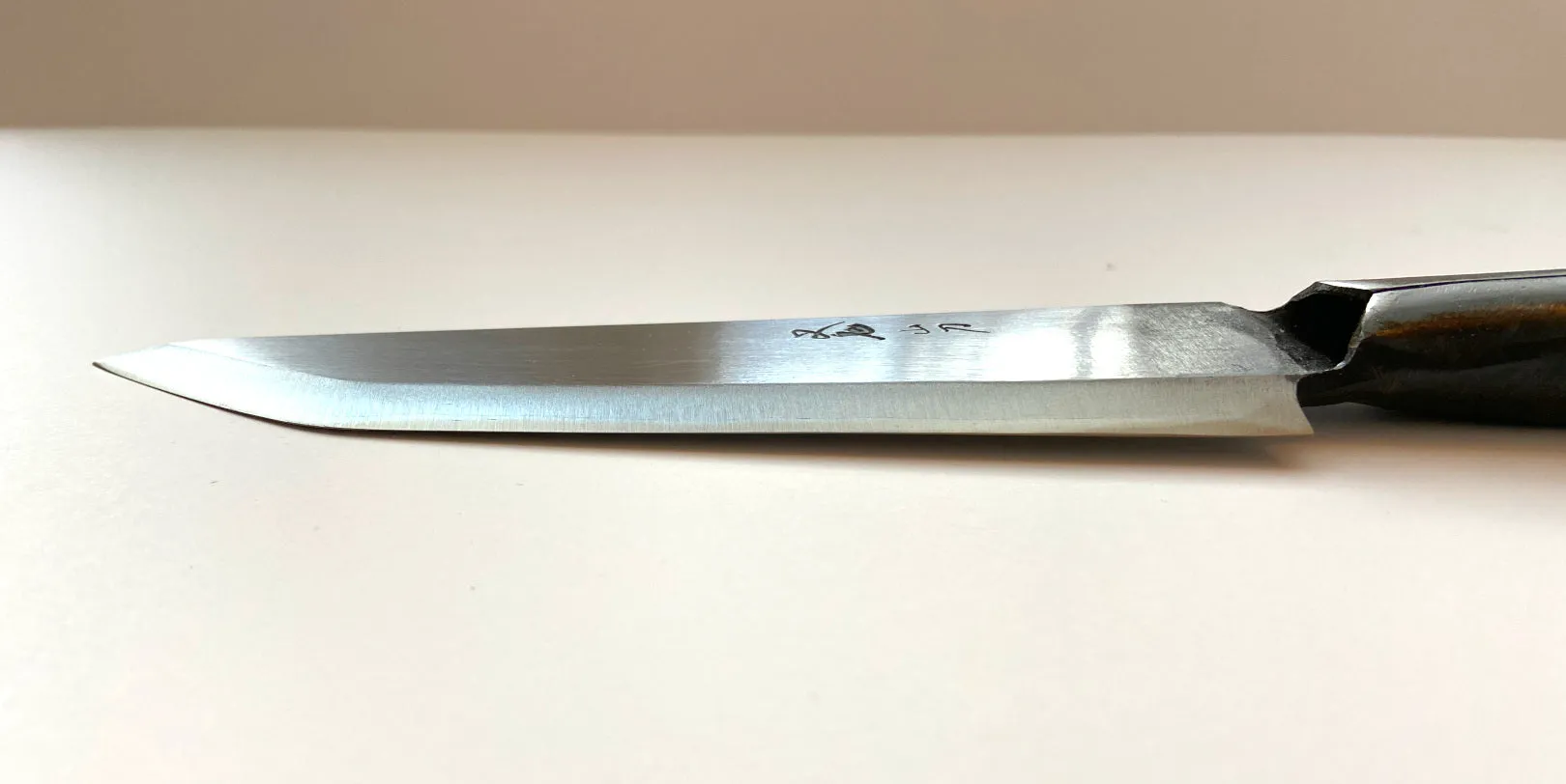 Left Hand MATAGI NAGASA Knife 180mm Blade Steel Handle (Fukuro Nagasa)